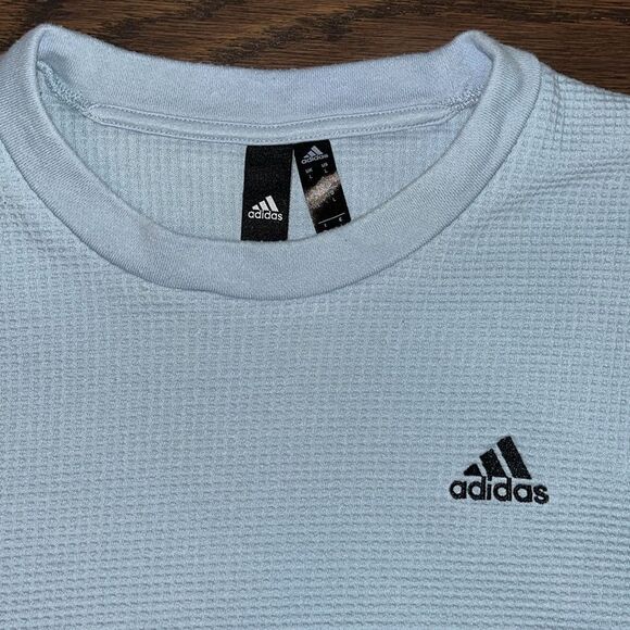 Urban Adidas crewneck front pocket blue gray shirt sweatshirt L men’s oversized - Picture 2 of 5